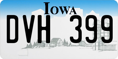 IA license plate DVH399