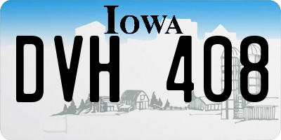 IA license plate DVH408