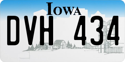 IA license plate DVH434