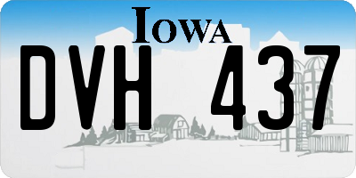 IA license plate DVH437