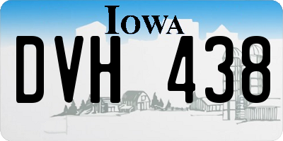 IA license plate DVH438