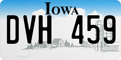 IA license plate DVH459