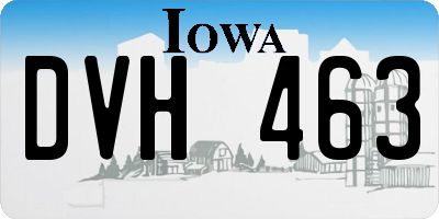IA license plate DVH463