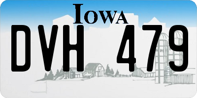 IA license plate DVH479