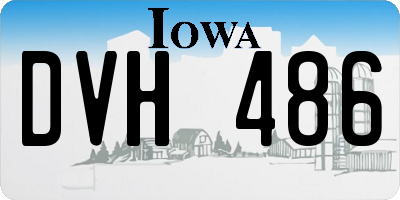 IA license plate DVH486