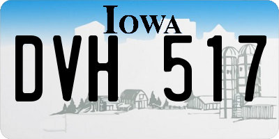 IA license plate DVH517