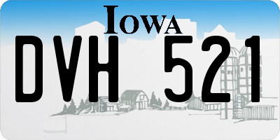 IA license plate DVH521