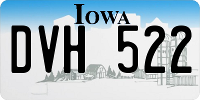 IA license plate DVH522