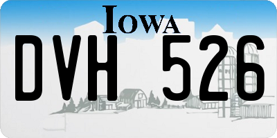 IA license plate DVH526