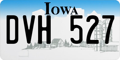 IA license plate DVH527