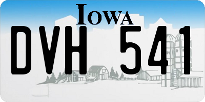 IA license plate DVH541