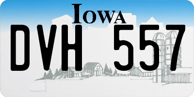 IA license plate DVH557
