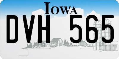 IA license plate DVH565