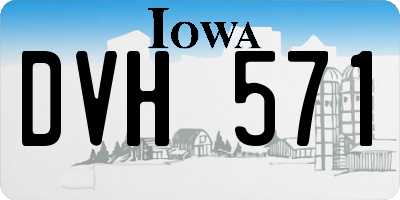 IA license plate DVH571