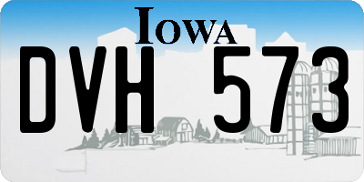 IA license plate DVH573