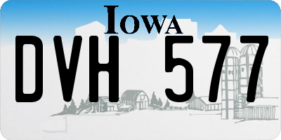 IA license plate DVH577