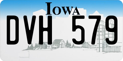 IA license plate DVH579