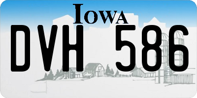 IA license plate DVH586