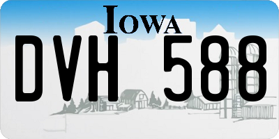 IA license plate DVH588