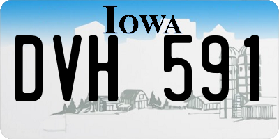IA license plate DVH591