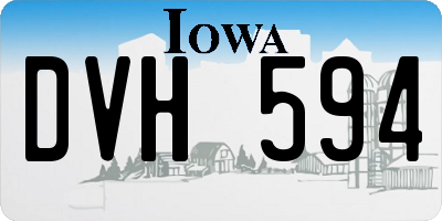 IA license plate DVH594