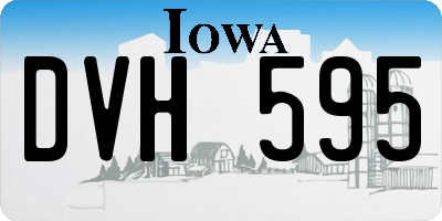 IA license plate DVH595