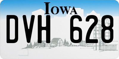 IA license plate DVH628