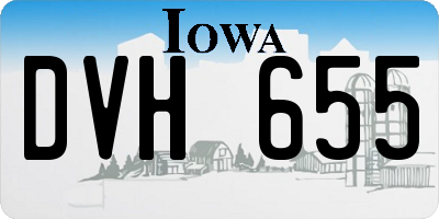 IA license plate DVH655