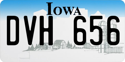IA license plate DVH656