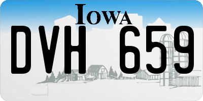 IA license plate DVH659