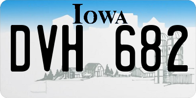 IA license plate DVH682