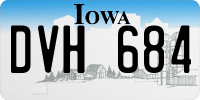 IA license plate DVH684