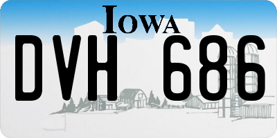 IA license plate DVH686