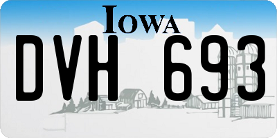 IA license plate DVH693