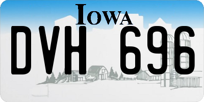 IA license plate DVH696
