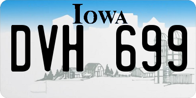 IA license plate DVH699