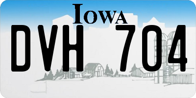 IA license plate DVH704