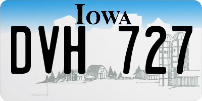 IA license plate DVH727