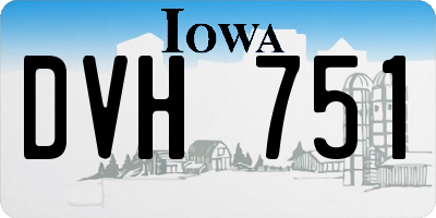 IA license plate DVH751