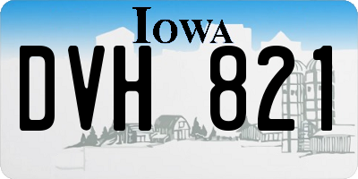 IA license plate DVH821