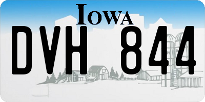 IA license plate DVH844