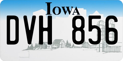 IA license plate DVH856