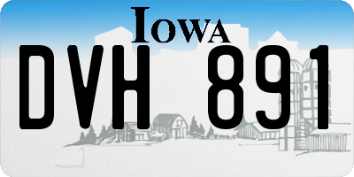 IA license plate DVH891