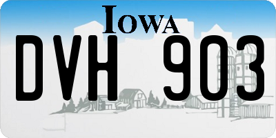 IA license plate DVH903