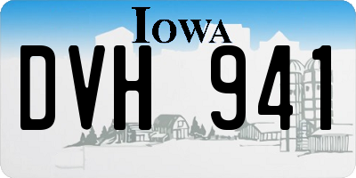 IA license plate DVH941