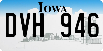 IA license plate DVH946