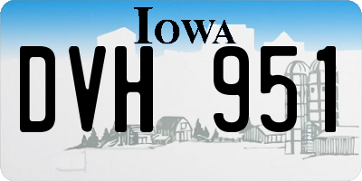 IA license plate DVH951