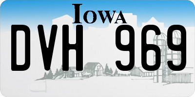 IA license plate DVH969