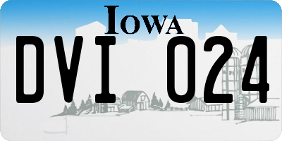 IA license plate DVI024