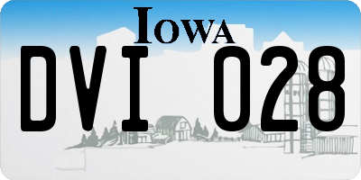 IA license plate DVI028